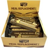 Straight away Protein Riegel | Erdnuss Knusper | 7 x 56g Proteinriegel mit 13g Protein pro Schokoriegel | High Protein bar als Mahlzeitenersatz | Eiweissriegel + Vitamine & Mineralstoffe