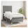 vidaXL Boxspringbett 100 x 200 cm Dunkelgrau