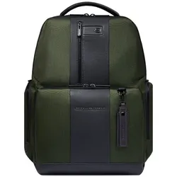 Piquadro Brief Rucksack RFID 42 cm Laptopfach  grün