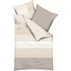 kaeppel Bettwäsche Obsession 135 x 200 cm Satin Beige Natur