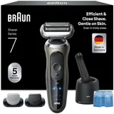 Braun Series 7 Rasierer Herren Elektrisch, Elektrorasierer, 60 Min. Akku, 4In1 S