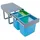 PYRAMIS Einbau-Abfallsammler Color 3-fach 32l