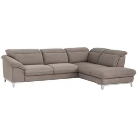 Mivano Livetastic Ecksofa mit Schlaffunktion, Kopfteilverstellung und Ottomane rechts, L-Form, 293x232 cm, Made in EU, Schlafen auf Sitzhöhe, Wohnzimmer, Sofas / Couches, Wohnlandschaften, Ecksofas