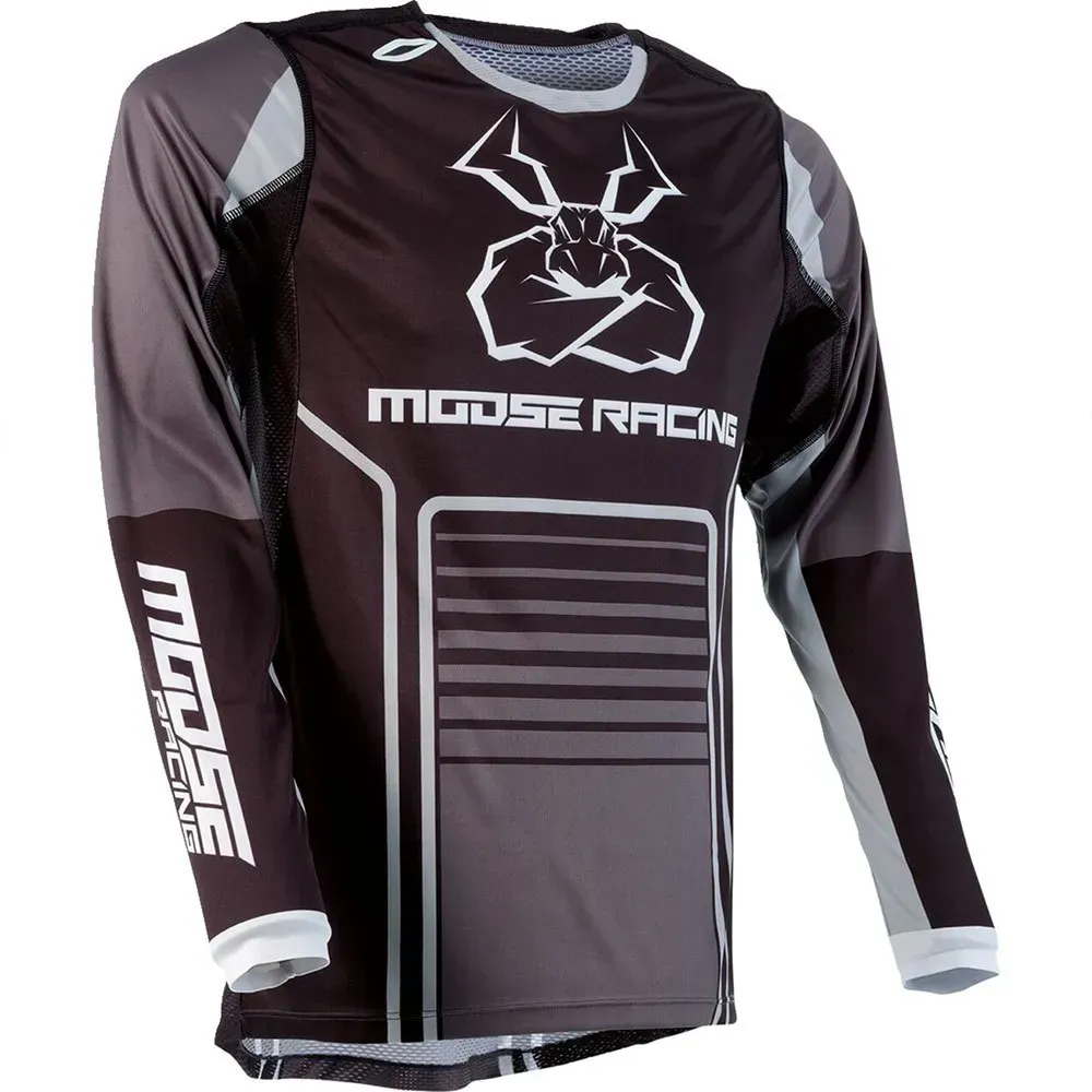 Moose Soft-goods Agroid Langarm-trikot - Black - S