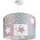 Paco Home Kinderlampe Deckenlampe LED Pendelleuchte Kinderzimmer Lampe Sternen Motiv E27 Leuchten Farbe / Größe Pink (Ø38cm) - Weiß