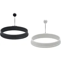 LURCH 70272 Eiformer Oval 2er Set aus 100% BPA-freiem Premium-Platin-Silikon light-/iron grey