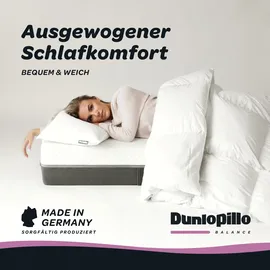 DUNLOPILLO 3-Kammer-Kopfkissen 80 x 80 cm Weiß