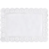 Papstar 100 Spitzenpapiere eckig, weiss