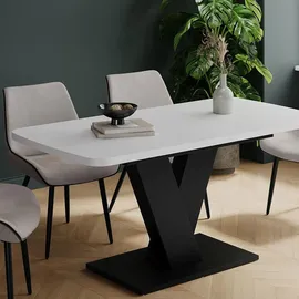 Vicco Fenaro 120 x 77,4 x 80 cm ausziehbar Weiß/Schwarz