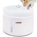 Katzenbrunnen - Trinkbrunnen für Katze 2L mit LED - Wasserbrunnen für Katzen Leise - USB Katzentrinkbrunnen mit Aktivkohlefilter - Wasser Brunnen für Hunde - Haustiere Wasserspender - Katzentränke