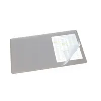 Durable Schreibtischunterlage (mit transparenter Auflage, 530 x 400 mm) 1 Stück, grau, 720210