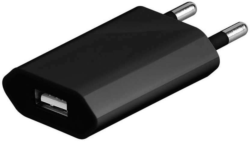 Ladegerät für Meizu m2 note in Schwarz mit 1x USB-A Anschluss 5 Watt USB Netzteil Schnellladegerät Netzstecker