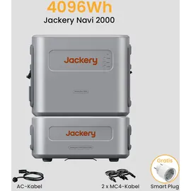 Jackery Navi 2000 Balkonkraftwerk mit Speicher 6,14 kWh