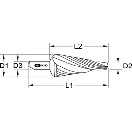 KS Tools HSS Blechschälbohrer spiralgenutet Ø 5-31 mm