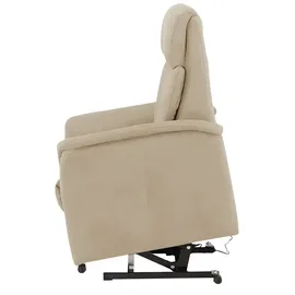 Nils Olsen Fernsehsessel Agda Mikrofaser 87 x 106 x 85 cm Creme elektrisch