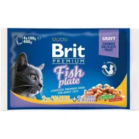 Brit Cat Adult Fish Plate 4x100g