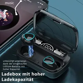 UC-Express® Bluetooth In-Ear Kopfhörer für Samsung Galaxy S25 S24 Plus Ultra Edge Ohrhörer - Schwarz