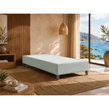 Best for Home Boxspringbett Hotelbett, Gästebett, Rahmenbett, Einzelbett, Bettgestell, Massivholz (Seniorenbett, Matratze, Jugendbett, Kinderbett, 70x200 80x200 90x200 100x200 cm), Komfortbett, Boxspringgestell, Verschiedene Liefermöglichkeiten grün 100 cm x 200 cm