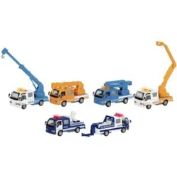 GOKI 12315 1:35 Sonic-Service-Truck mit Sirene + Licht 13 cm, sortiert