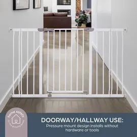 Dreambaby Treppenschutzgitter Ava Wide Gate Plus 76 cm Weiß