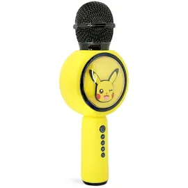 OTL Technologies Pokémon Pikachu Karaoke-Mikrofon mit kabellosem Lautsprecher und LED-Leuchten