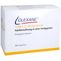 CLEXANE 4.000 I.E. 40mg/0,4ml Inj.-Lsg.i.e.F.-Sp. 50 St