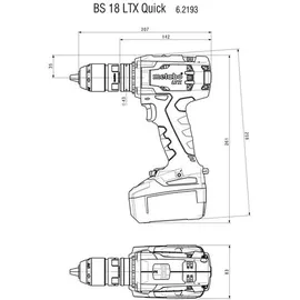 Metabo BS 18 LTX Quick ohne Akku 602193840