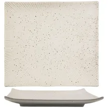 Intirilife Sushi Platte Servier Teller aus Porzellan 26 x 23.4 x 3.8 cm in Weiß | Gr.: onesize