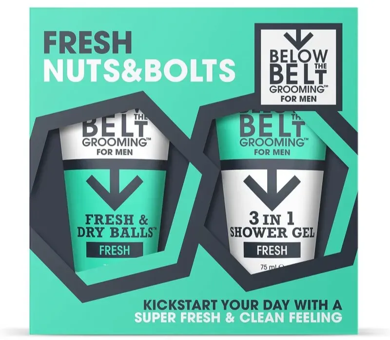 Below the Belt Grooming Fresh Nuts and Bolts Geschenkset für die intime Hygiene