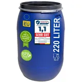 plasteo Weithalsfass 220 l Blau