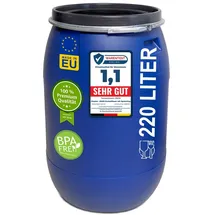 plasteo Weithalsfass 220 l Blau