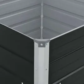vidaXL Hochbeet 100 x 100 x 45 cm Anthrazit