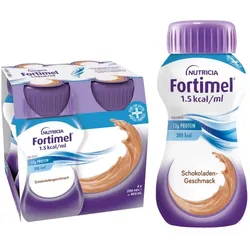 NUTRICIA Fortimel 1,5kcal / ml Schokoladen-Geschmack 4X200 ml Flüssigkeit