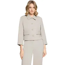 Betty Barclay Blazer-Jacke mit 3/4 Arm in grau beige, 40