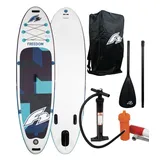 F2 Aufblasbares SUP Board 5 teilig mit Pumpe, Paddel & Transporttasche 350cm