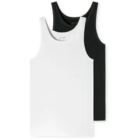 SCHIESSER Herren 2 Pack Unterhemd ohne Arm-95/5 Organic Unterwäsche, Sortiert 1_176038, 8/