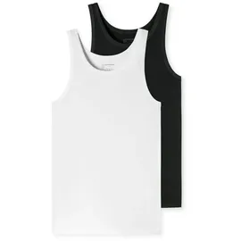 SCHIESSER Herren 2 Pack Unterhemd ohne Arm-95/5 Organic Unterwäsche, Sortiert 1_176038, 8/