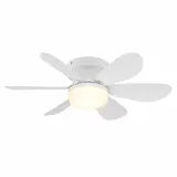 EGLO LED Deckenventilator 52 cm Deckenventilator Weiß