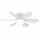 EGLO LED Deckenventilator 52 cm Deckenventilator Weiß