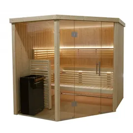Harvia Variant View Corner Large Sauna Saunakabine Aus Fichte Ca. 206 X 203 X 201 Cm - Harvia