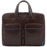 Piquadro Laptoptasche Blue Square Revamp Slim Computer Briefcase Mogano