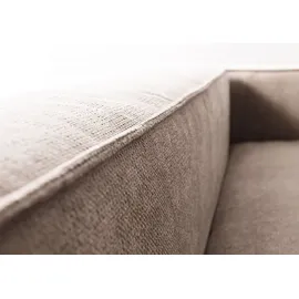 Massivmoebel24 Ecksofa modular 175x92x64 beige BRUGGE