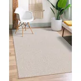 the carpet Teppich »Natal«, rechteckig, 5 mm Höhe, Wohnzimmer Teppich robust Filz-Rücken, beige 200 cm