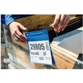 Durable Drahtbügeltasche A5 quer Gelb 50 St.