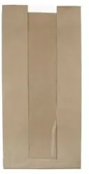 Greenbox Sichtstreifenbeutel L, braun, 20 + 11 x 41 cm DRE02148 , 1 Karton = 500 Stück