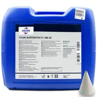 20 L Fuchs Titan Supersyn D1 5W-30 | kompatibel mit | dexos1 TM Gen 3 (D335ABDF075) | Motorenöl | Motoröl | Ölwechsel | Öl | SAE 5W30