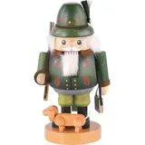 Erzgebirgische Volkskunst Richard Glässer GmbH Nussknacker Förster mit Dackel 21 cm Holz