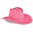 Relaxdays Cowboyhut pink/schwarz One Size
