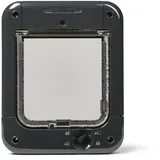 Cat Mate Mikrochip-gesteuerte Katzenklappe (360) - Für Katzen und kleine Hunde, für bis zu 30 Haustiere, für Einfach-/Mehrfachverglasung, UPVC, Wände und Holz, grau