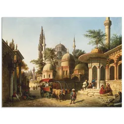 Wandbild ARTLAND "Ansicht einer Moschee in Istanbul", braun (farbe bild(er): braun), B:40cm H:30cm, Bilder, als Alubild, Outdoorbild, Leinwandbild, Poster in verschied. Größen